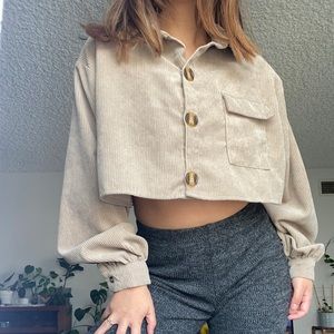 SOLD ON INSTAGRAMNasty Gal Corduroy Cropped shirt/jacket